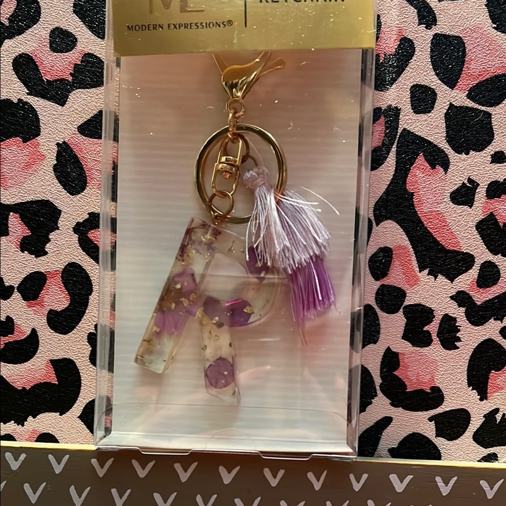 Expressions Purple Keychain